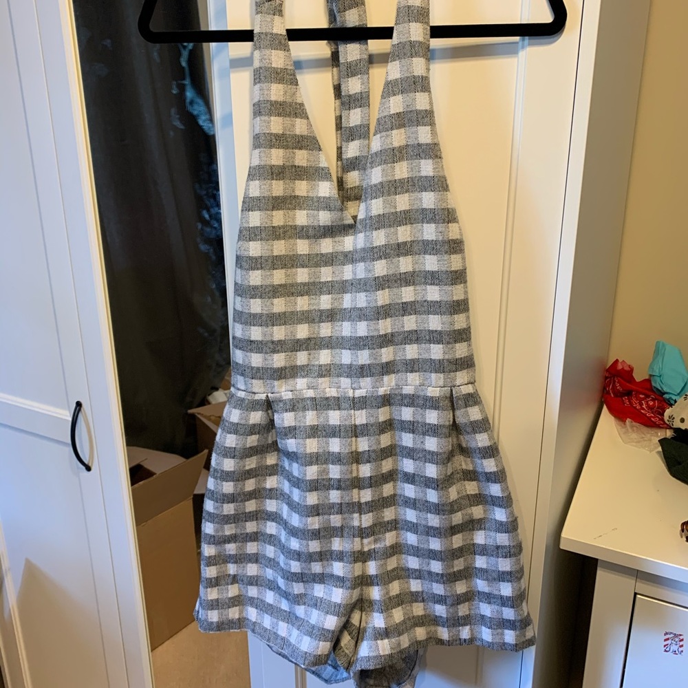 Topshop halter top romper